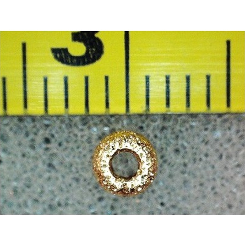 Zwischenteil, Scheibe Stardust 3mm Goldfilled