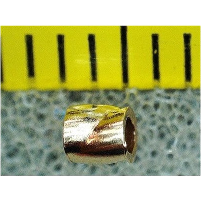 Quetschröhrchen 2x2mm Goldfilled, 2 Stk