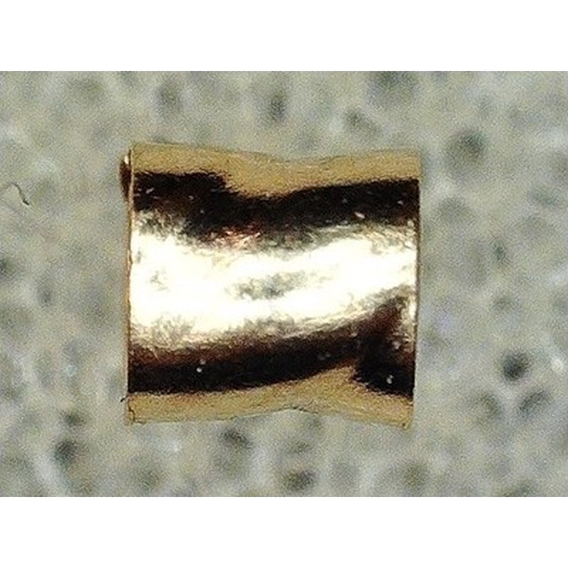 Quetschröhrchen 2x2mm Goldfilled, 2 Stk