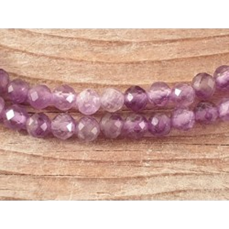 Amethystkette facettiert 4mm
