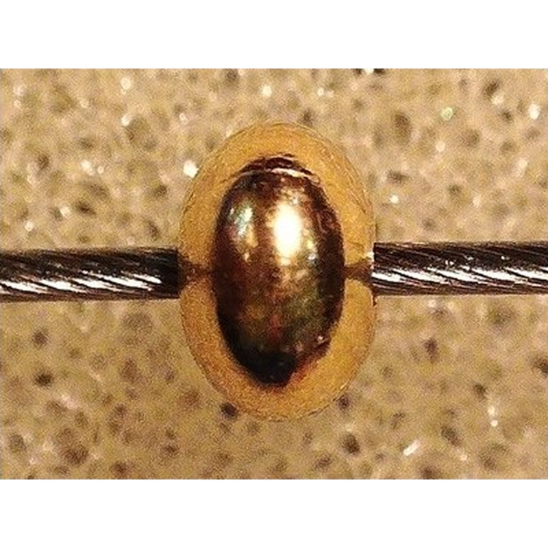 Zwischenteil, Scheibe 3x2mm Goldfilled