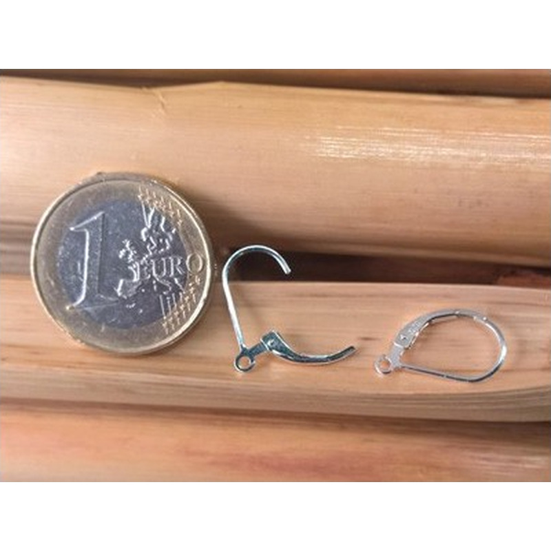 2 Stk. Brisur 9x16mm, 925 Silber