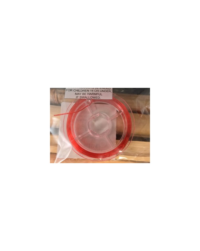 Schmuckgummi 1.0mm, 5m, rot