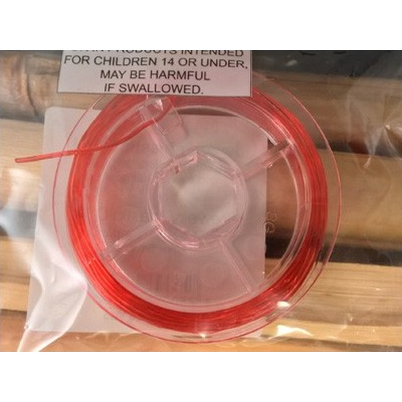 Schmuckgummi 1.0mm, 5m, rot