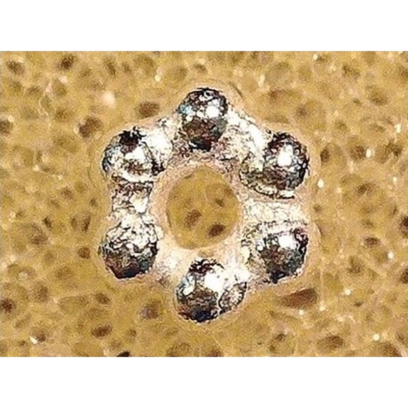 Zwischenteil, Blume 2.5x1mm, 925 Silber