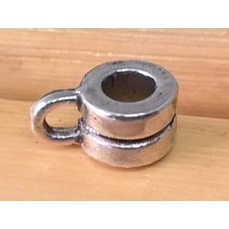 Zwischenteil, Doppelring 6x4mm, Metall Antik