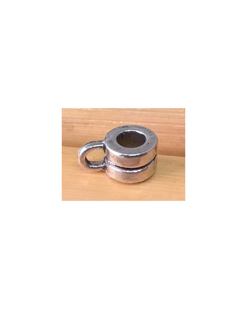 Zwischenteil, Doppelring 6x4mm, Metall Antik
