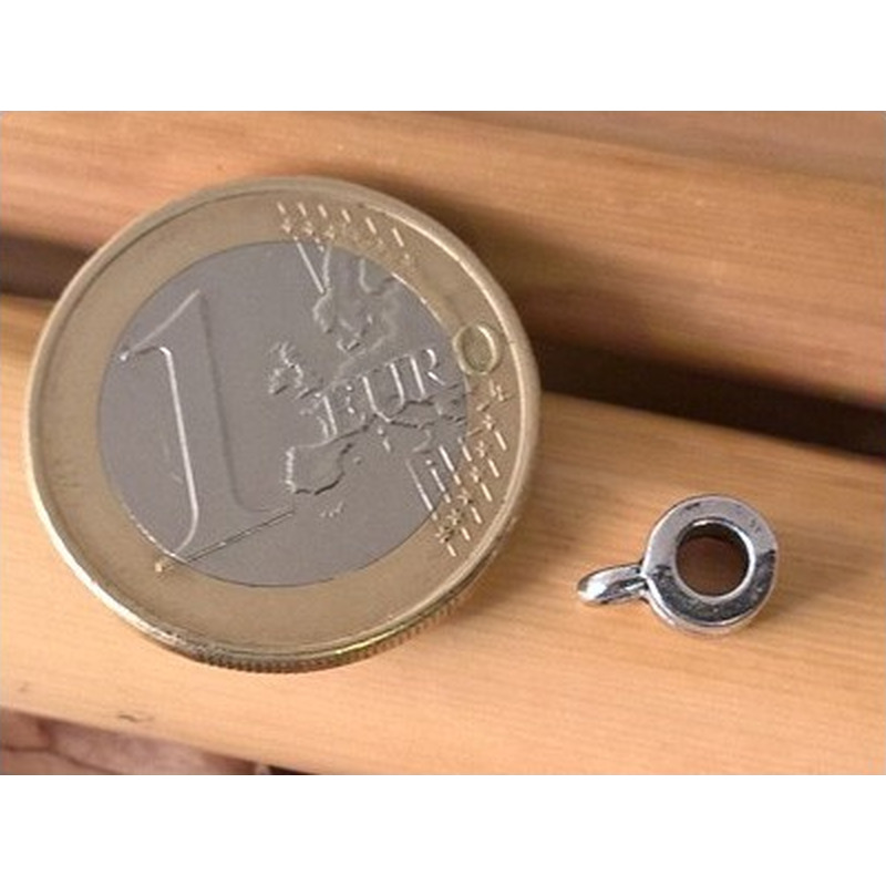Zwischenteil, Doppelring 6x4mm, Metall Antik