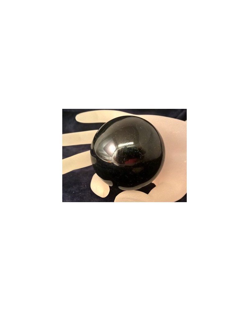 Schwarzer Turmalin (Schörl) Kugel 56mm