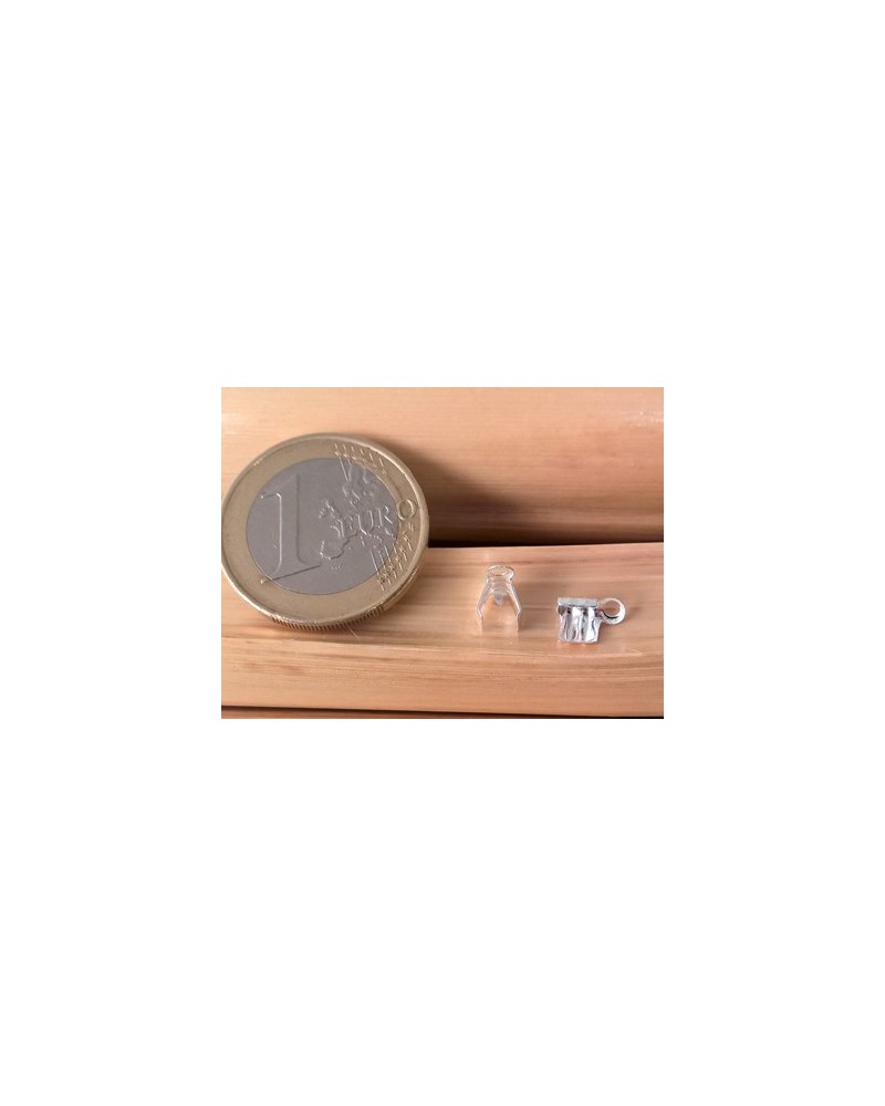 Bandende 2mm (2 Stk), 925 Silber