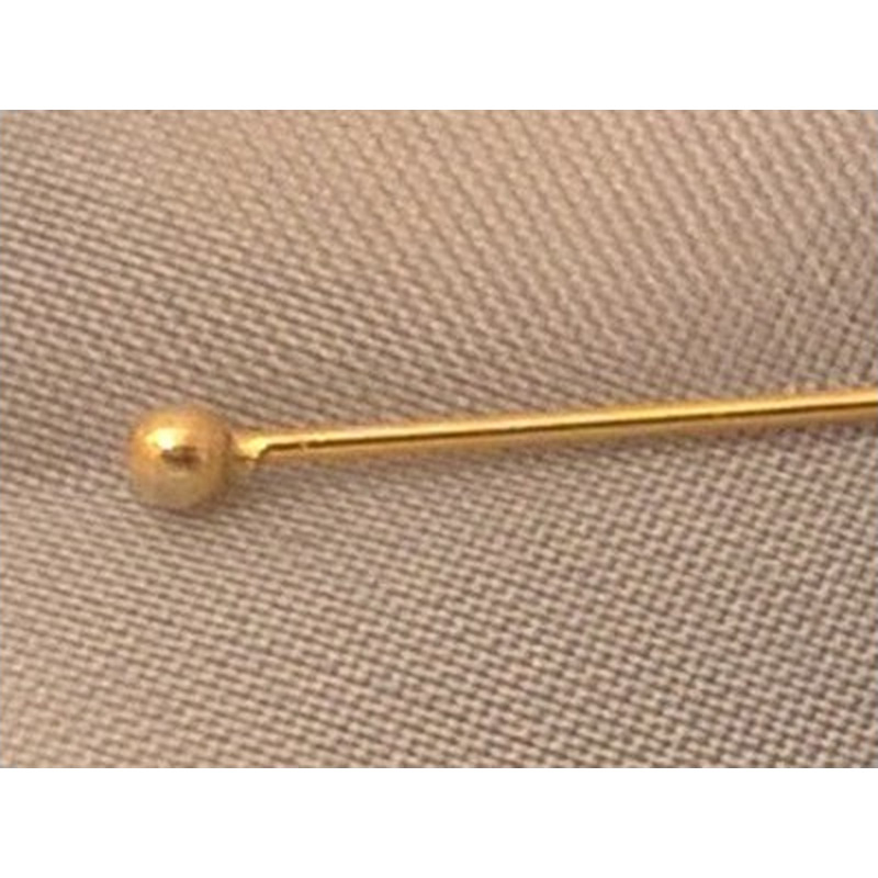 Nietstift 0,6x60mm, 925 Silber vergoldet