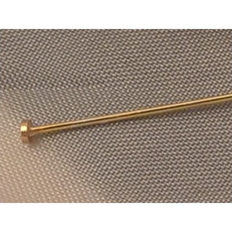 Nietstift 0,6x60mm, 925 Silber vergoldet