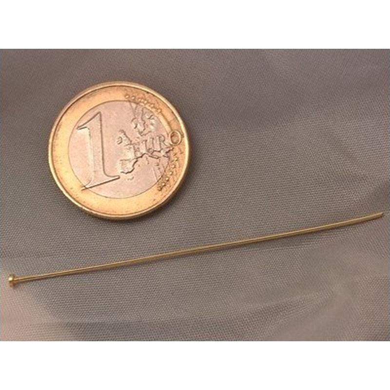 Nietstift 0,6x60mm, 925 Silber vergoldet