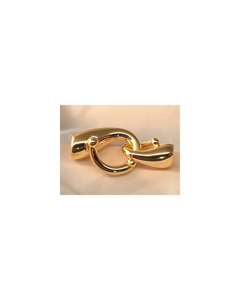 Schliesse 16x34mm, 925 Silber vergoldet