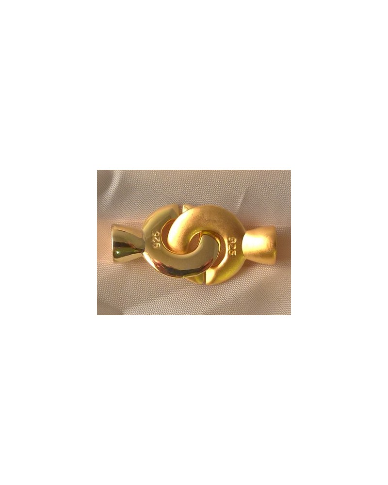 Schliesse 15x31mm, 925 Silber vergoldet