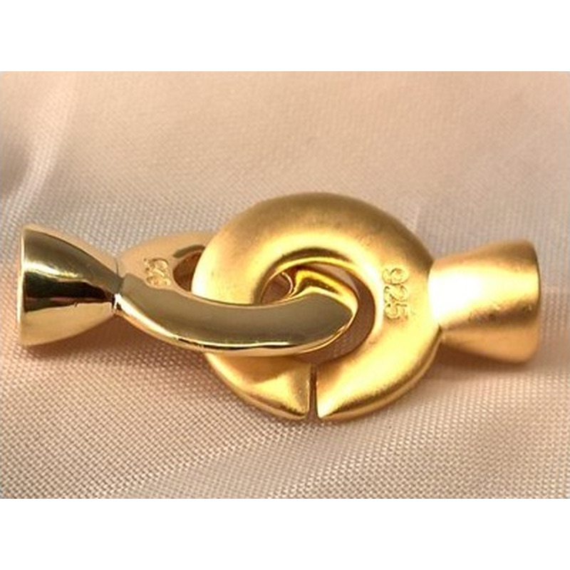 Schliesse 15x31mm, 925 Silber vergoldet
