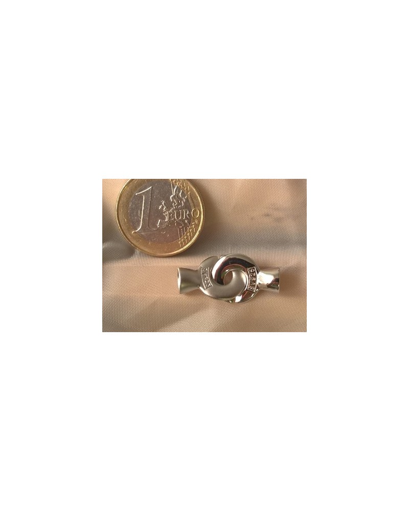 Schliesse 13x26mm, 925 Silber rhodiniert