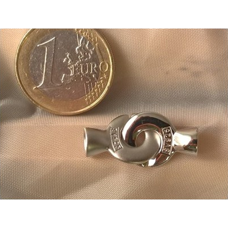 Schliesse 13x26mm, 925 Silber rhodiniert