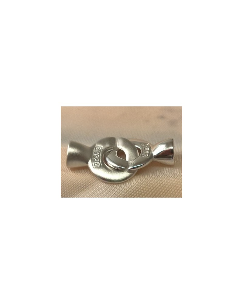 Schliesse 13x26mm, 925 Silber rhodiniert