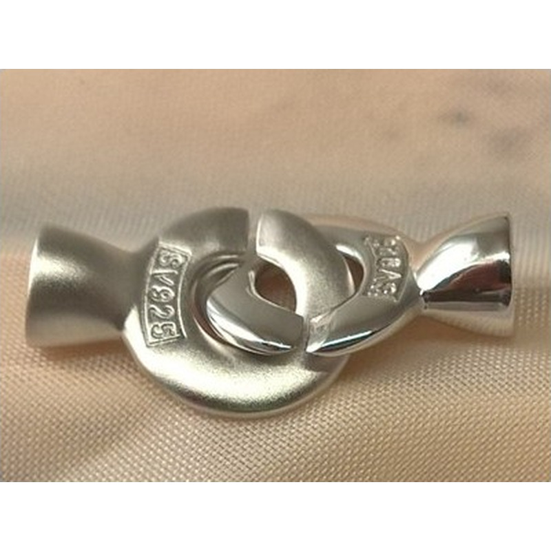 Schliesse 13x26mm, 925 Silber rhodiniert