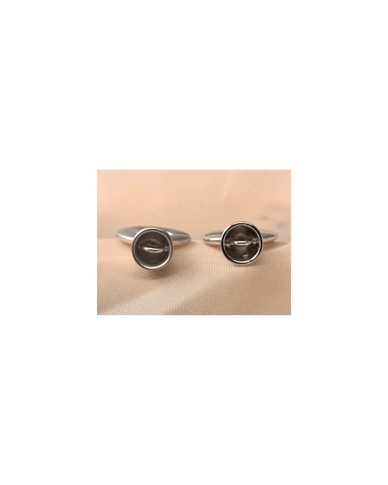 Schliesse 13x26mm, 925 Silber rhodiniert
