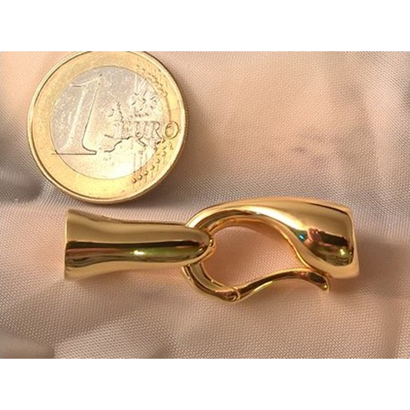 Schliesse 14x38mm, 925 Silber vergoldet