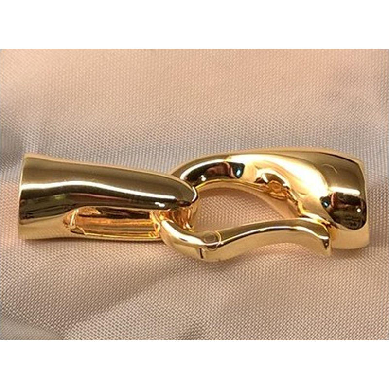 Schliesse 14x38mm, 925 Silber vergoldet