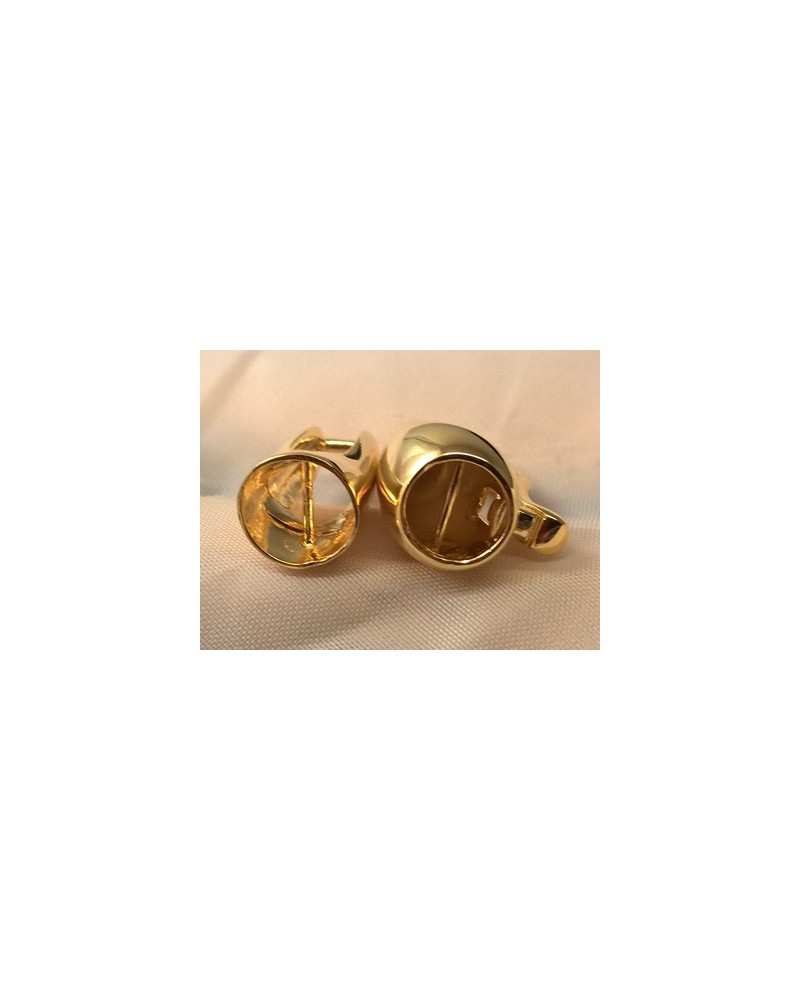 Schliesse 14x38mm, 925 Silber vergoldet