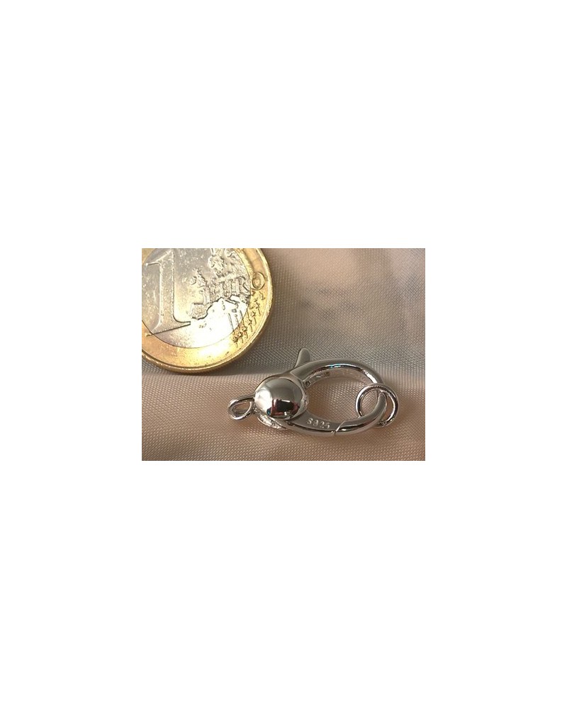 Schliesse 22mm, 925 Silber rhodiniert