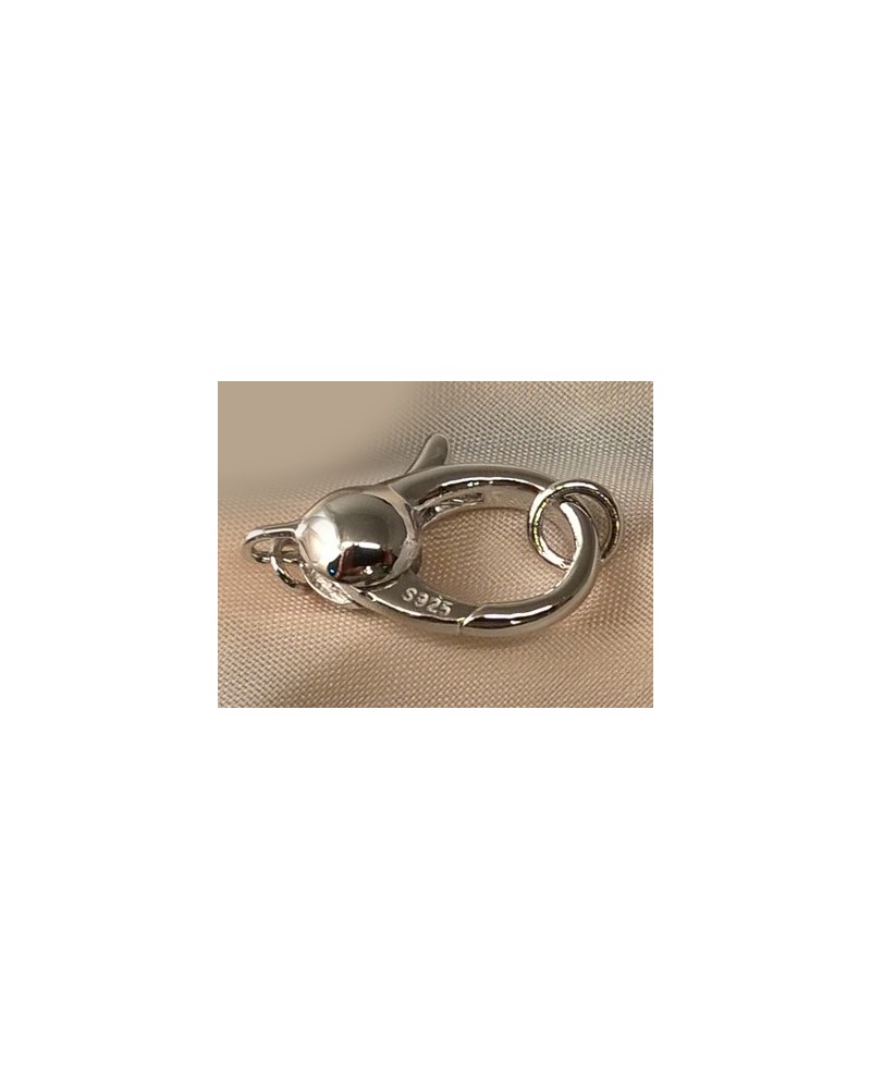 Schliesse 22mm, 925 Silber rhodiniert