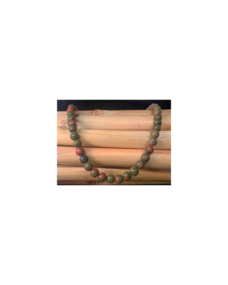 Unakitkette (Epidot) 8mm