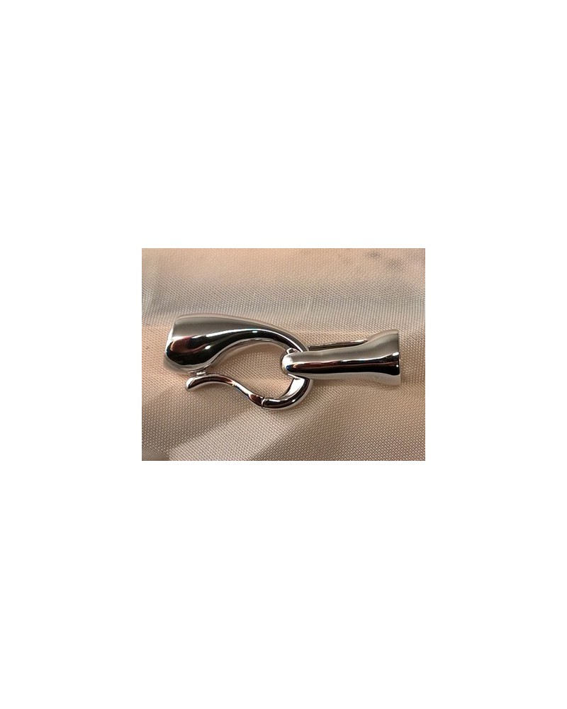 Schliesse 12x33mm, 925 Silber rhodiniert