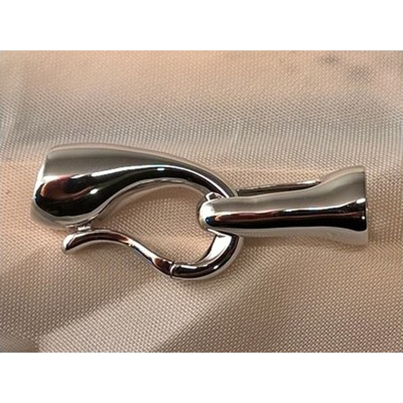 Schliesse 12x33mm, 925 Silber rhodiniert