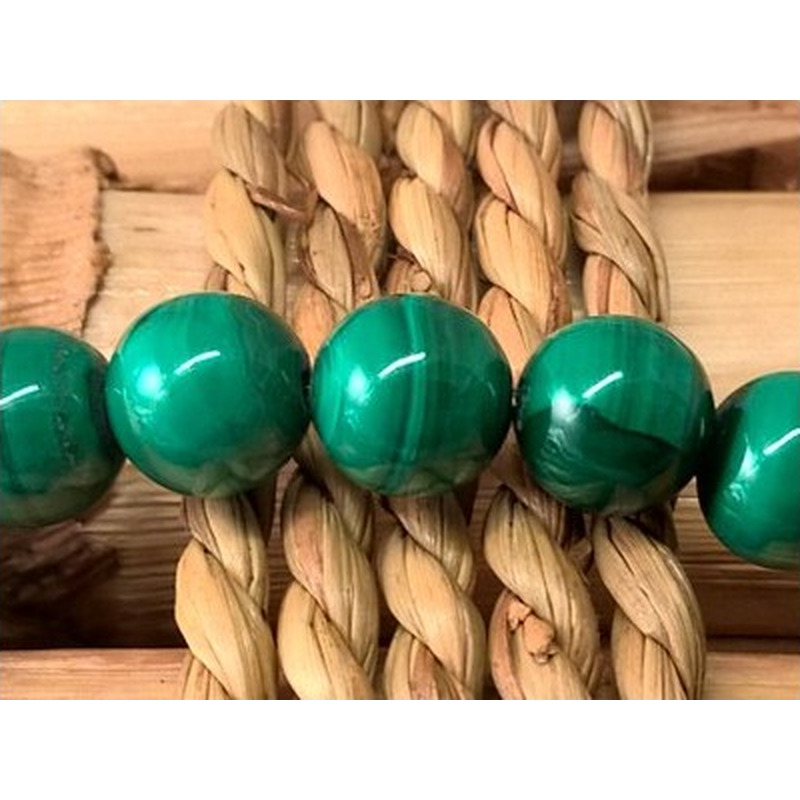 Malachitkette 10mm