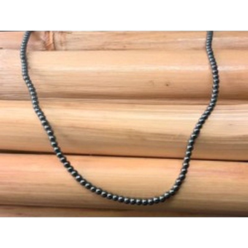 Blutsteinkette (Hämatit) 2mm 2