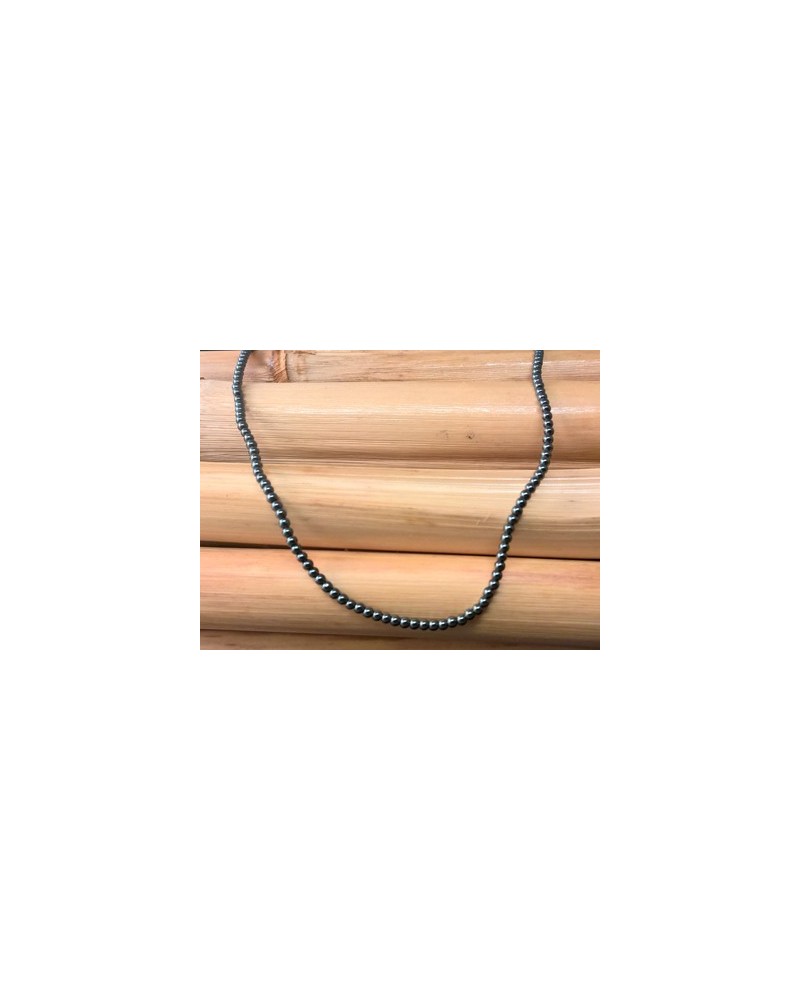 Blutsteinkette (Hämatit) 2mm