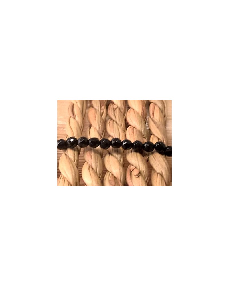 Onyxkette facettiert 2mm