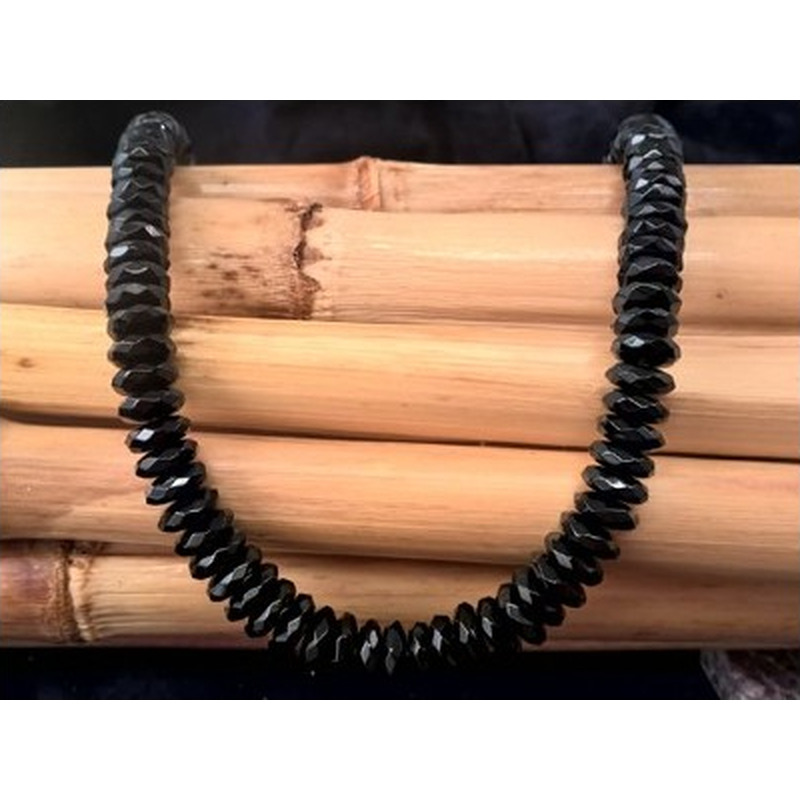 Onyxkette facettiert 10x4mm