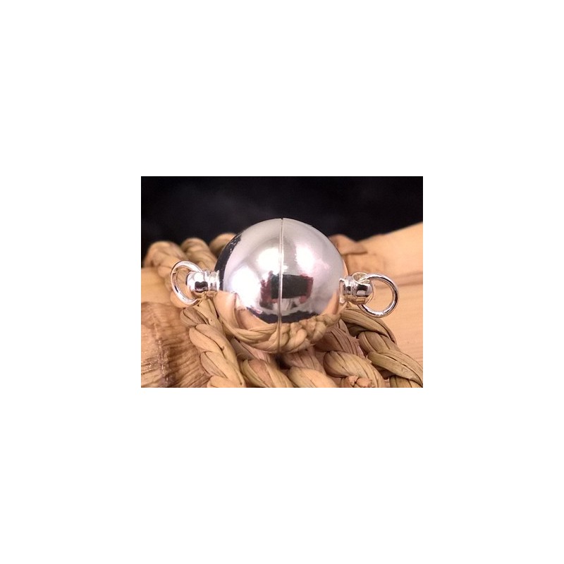 Magnetschliesse 16mm silberfarben, geschlossen