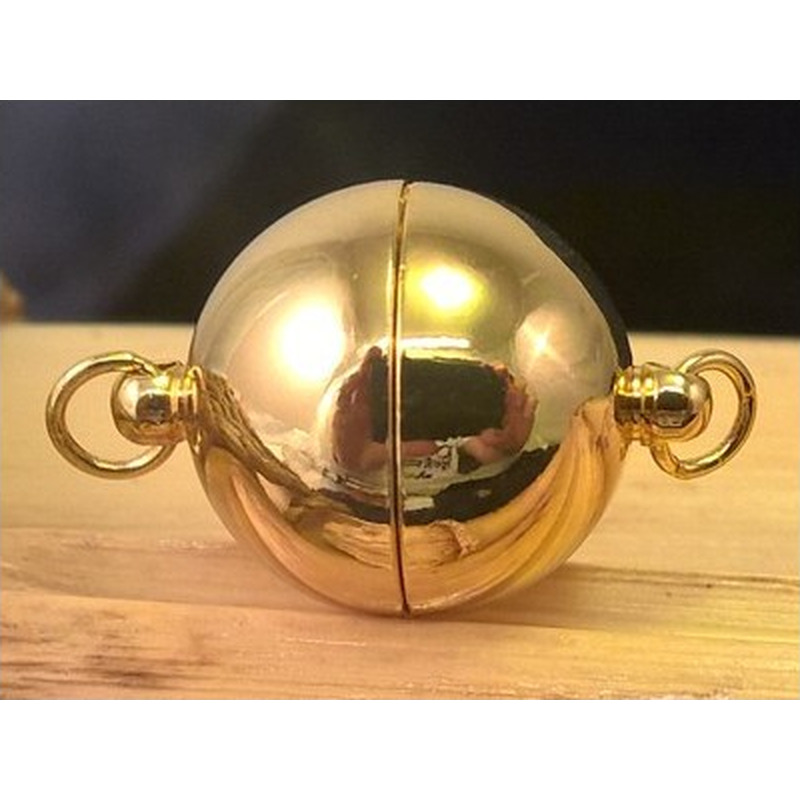 Magnetschliesse 12mm goldfarben, geschlossen