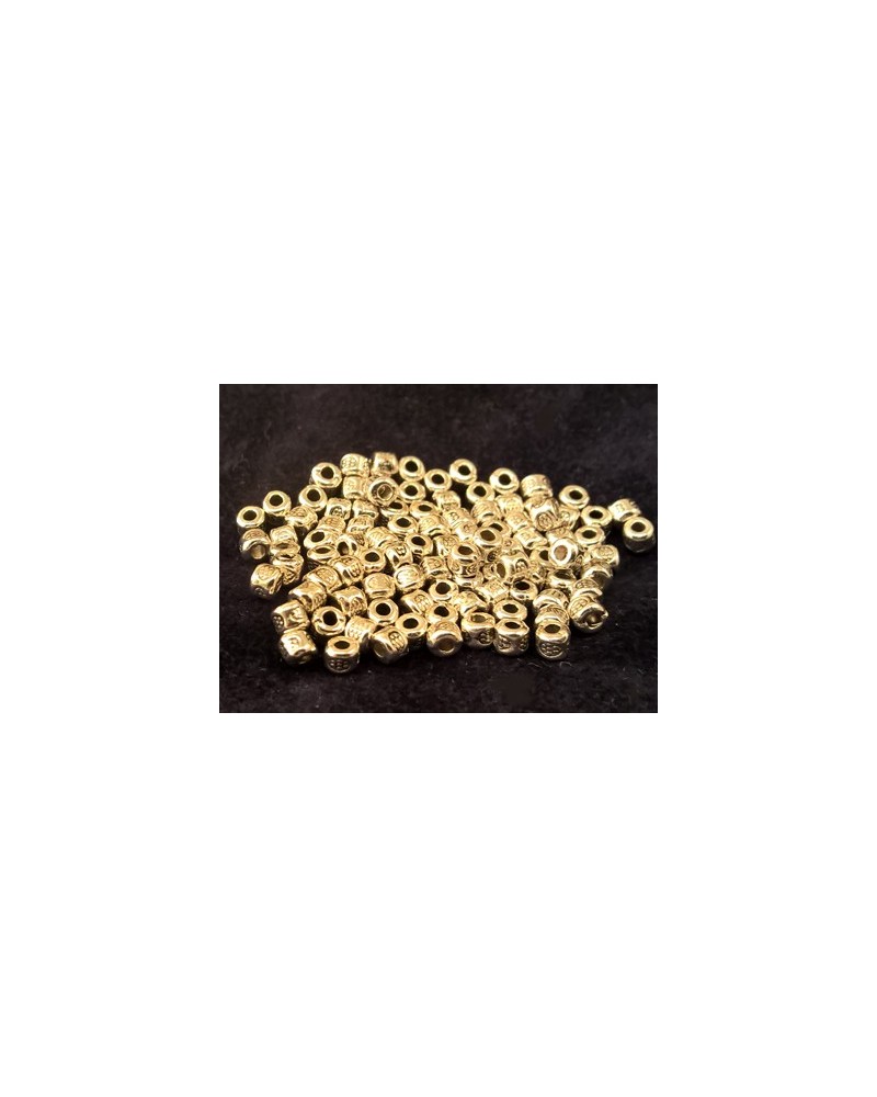 Zwischenteil 3.5x3mm (100 Stk.), Metall silberfarben