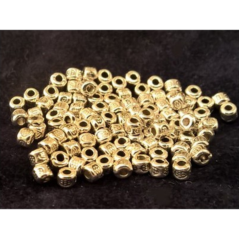 Zwischenteil 3.5x3mm (100 Stk.), Metall silberfarben