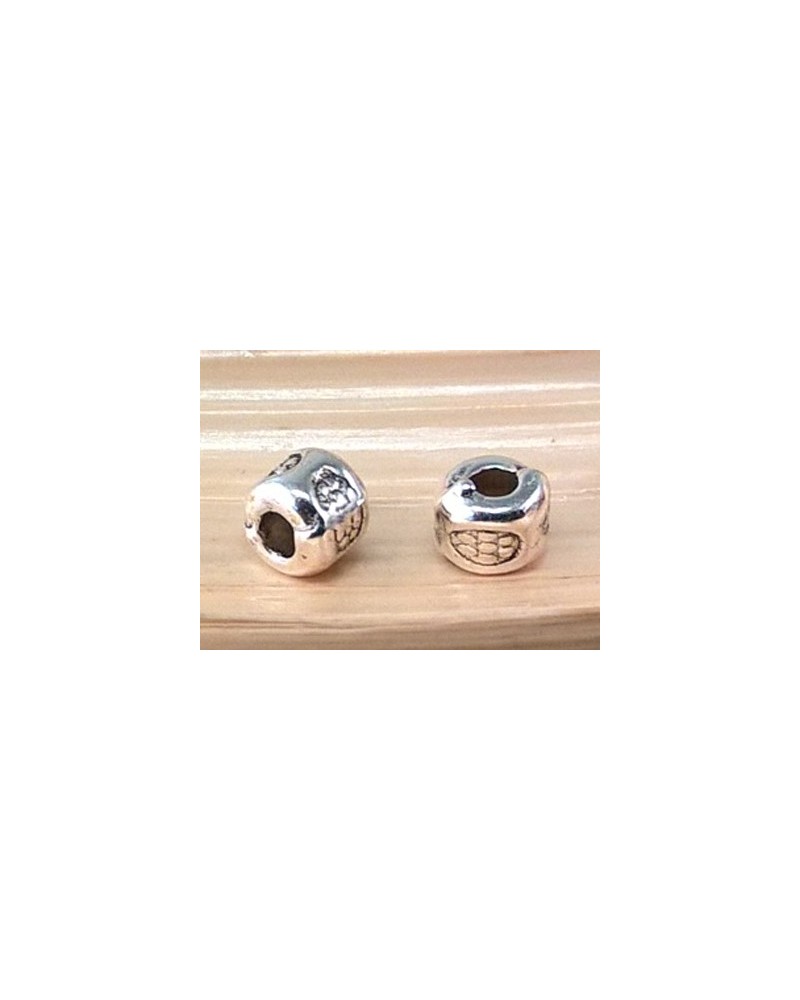 Zwischenteil 3.5x3mm (100 Stk.), Metall silberfarben