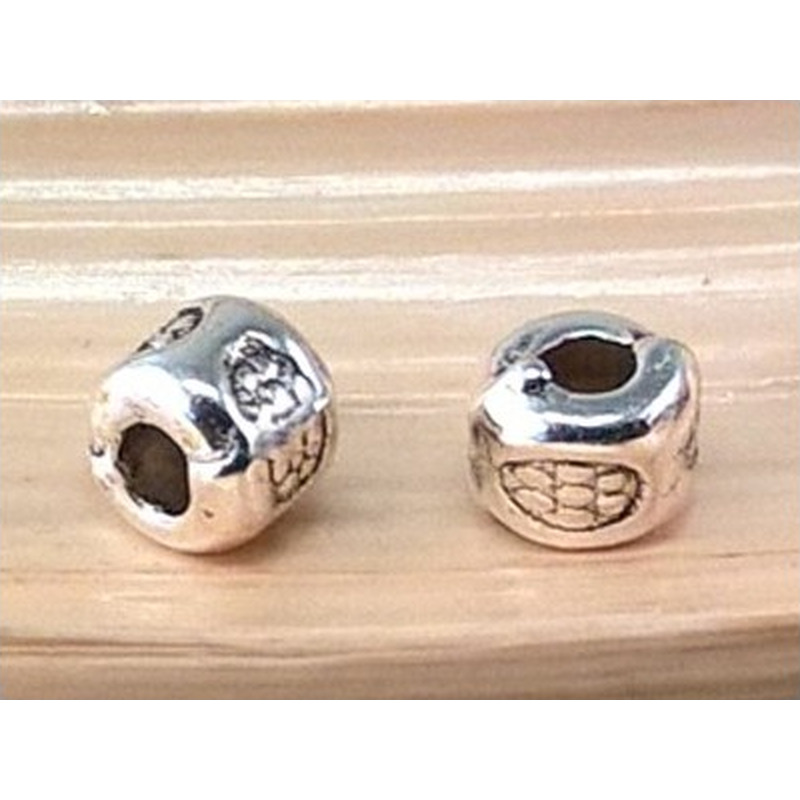 Zwischenteil 3.5x3mm (100 Stk.), Metall silberfarben