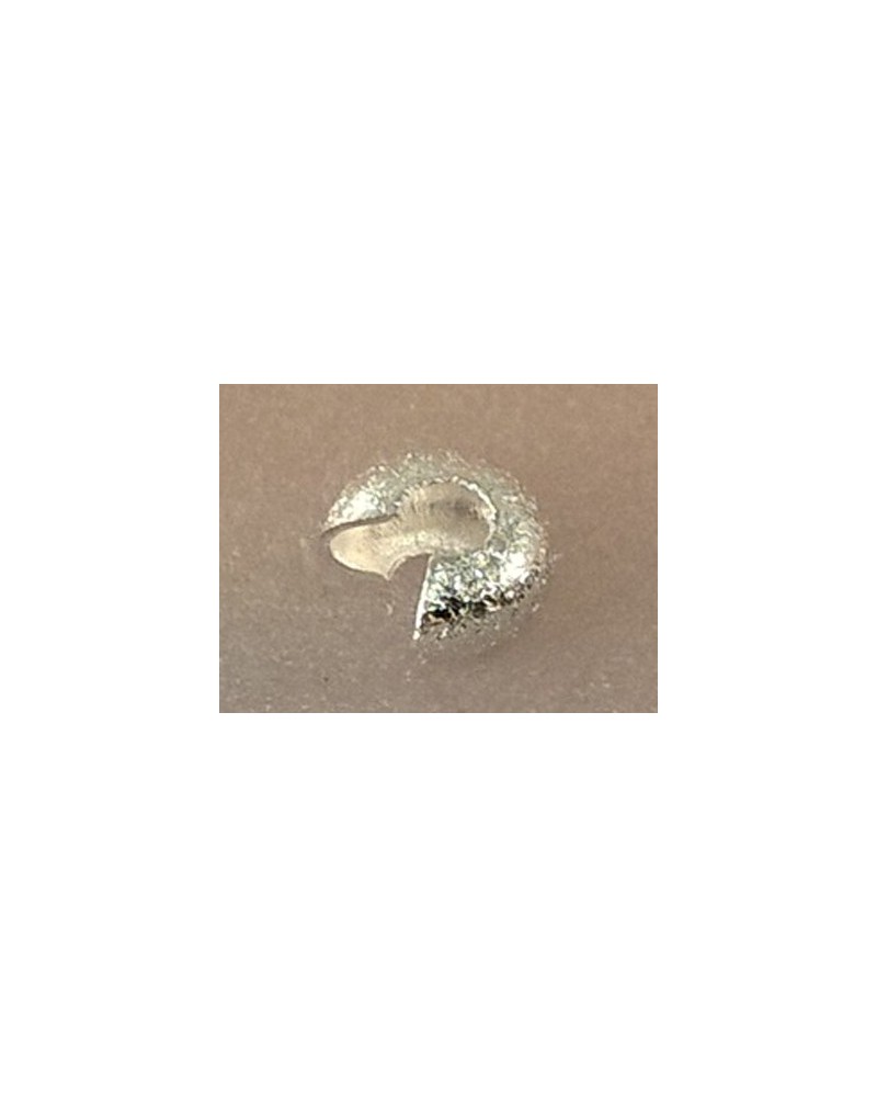 Kaschierkalotte 4mm, versilbert, 10 Stk