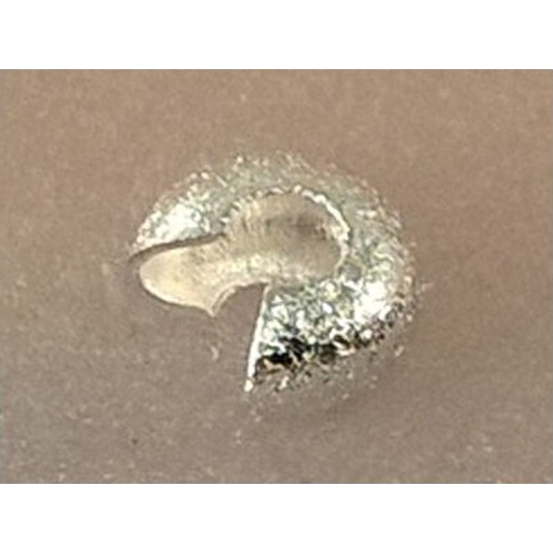 Kaschierkalotte 4mm, versilbert, 10 Stk