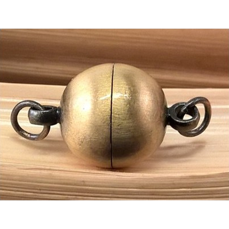 Magnetschliesse 12mm Farbe Antikgold, geklebt