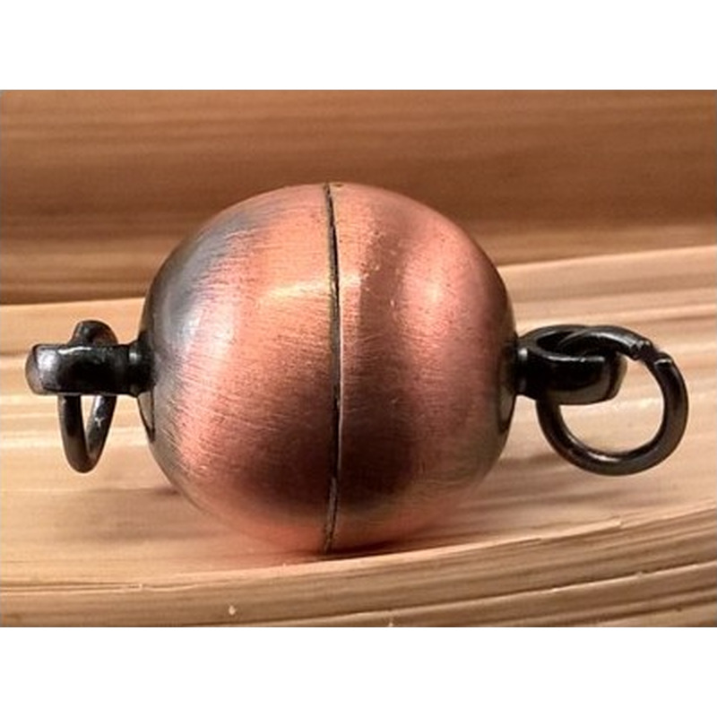 Magnetschliesse 12mm Farbe Kupfer, geklebt