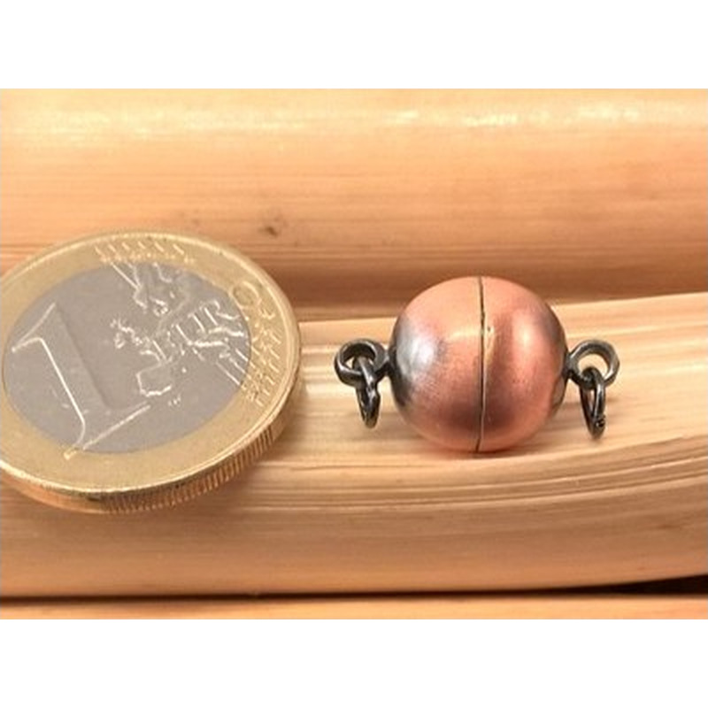 Magnetschliesse 12mm Farbe Kupfer, geklebt