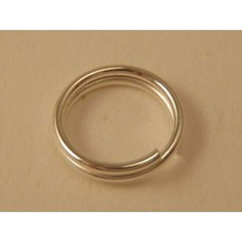 Spiralring versilbert